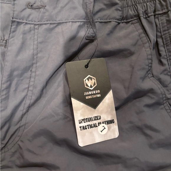 Men's Grey Cargo Pants - Picture 2 of 3